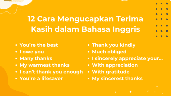 ucapan terima kasih bahasa inggris