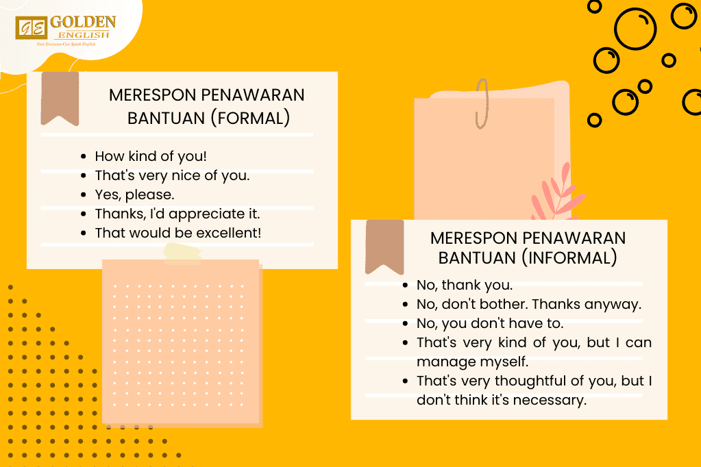 ungkapan menawarkan bantuan