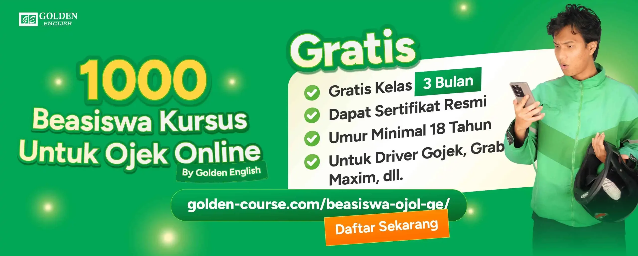 CTA Banner Beasiswa Ojol GE