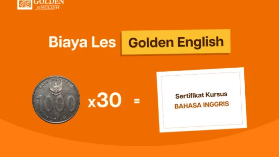 Biaya Les Golden English 2026: Rincian Harga & Program