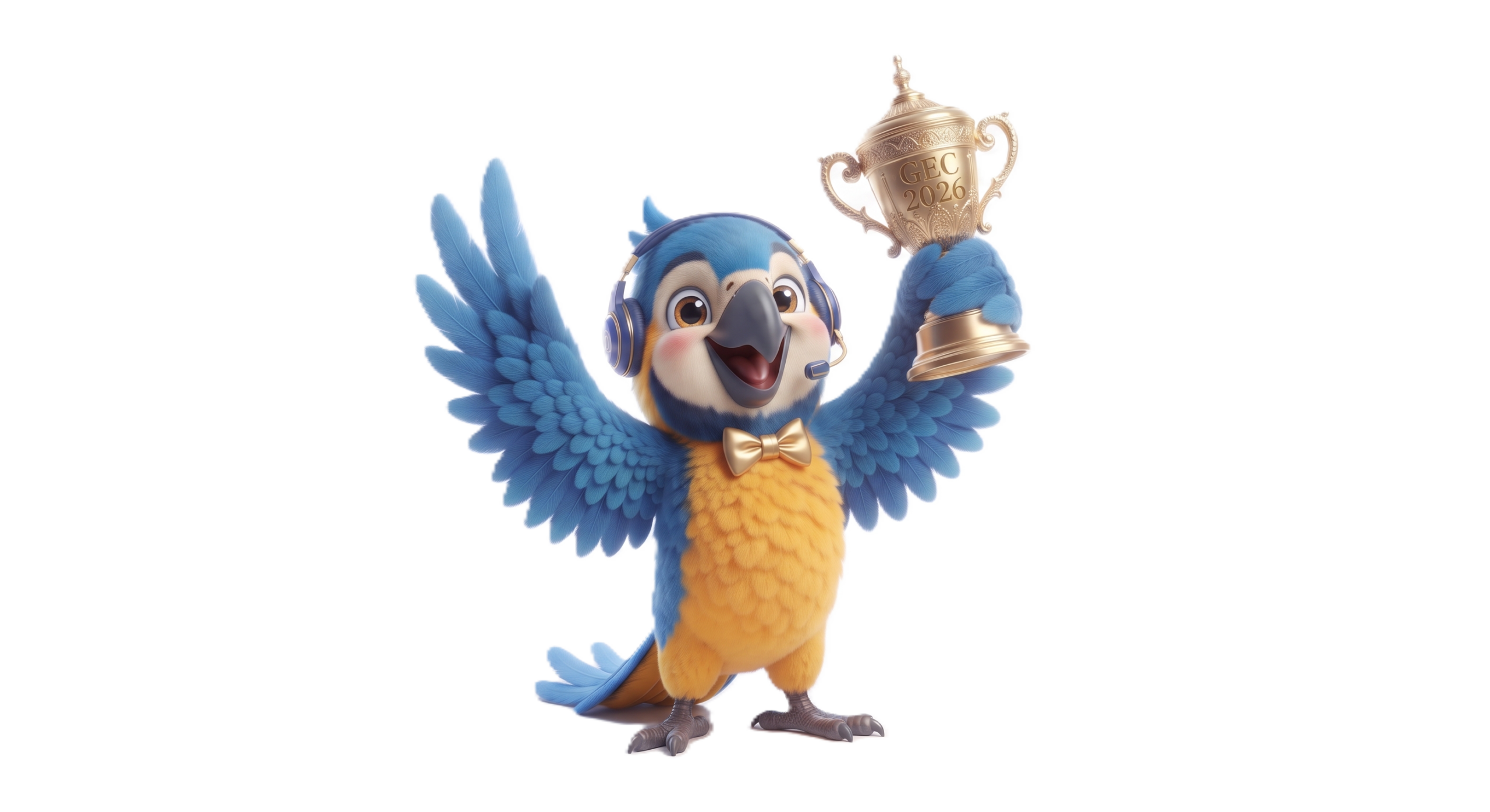 Maskot Golden English Championship — babak final dan penutupan