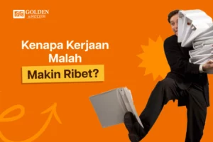 ilustrasi karyawan banyak pekerjaan ribet